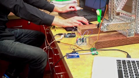 Electronics development. Stock Footage 331407380