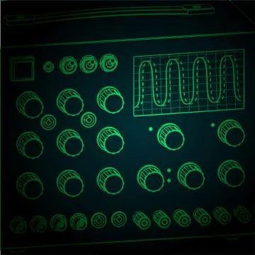 Electronics Diagnostic Equipment Stock Illustration