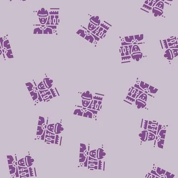 Electronics engineer worker glyph vector seamless pattern Stock Illustration