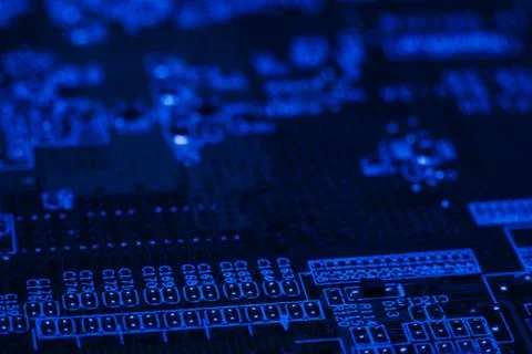 Electronics engineering motherboard digital data Stock Photos