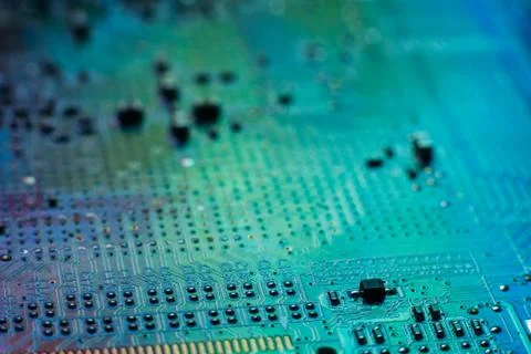 Electronics engineering motherboard digital data Stock Photos