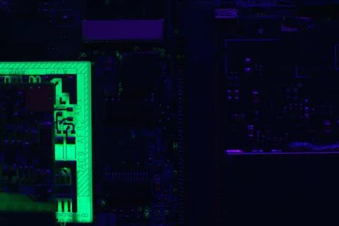 Electronics engineering motherboard digital data Stock Photos