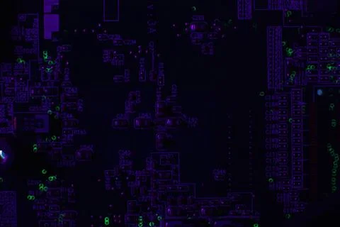Electronics engineering motherboard digital data Stock Photos
