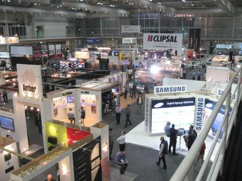 Electronics Exhibition Stock Photos