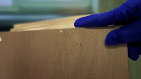 Electronics Factory Worker Stacking Square Metal Plates.Circuit Board Production Video stock 277941645