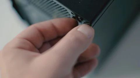 Electronics fix, hand with screwdriver Stock Footage 96107331