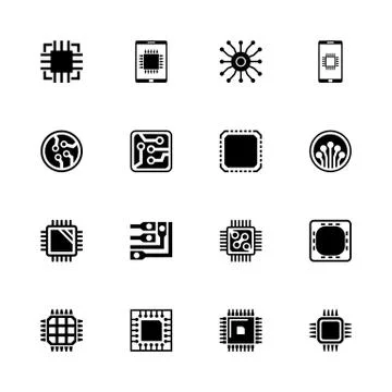 Electronics - Flat Vector Icons Stock Illustration