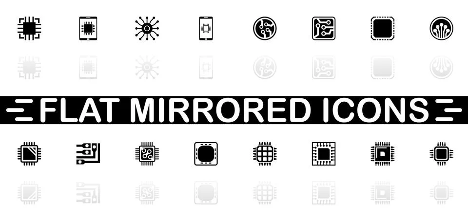 Electronics - Flat Vector Icons Stock Illustration