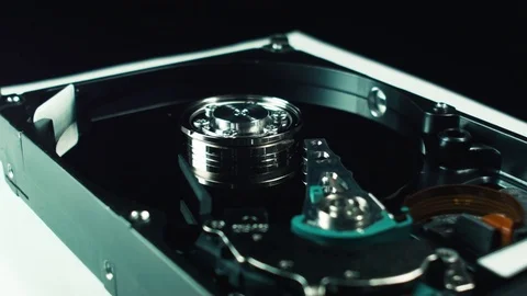 Electronics, hard disk storage information. Binary code. Computer techologies Stock Footage 75347477