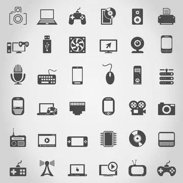 Electronics an icon Stock Illustration