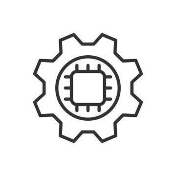 Electronics, icon in line design. Electronics, technology, circuit, device Stock Illustration