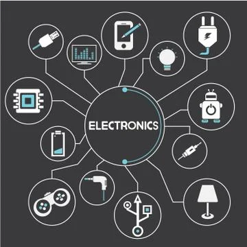 Electronics Stock Illustration