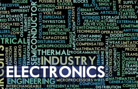 Electronics industry Stockillustratie
