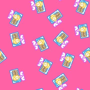 Electronics installers repairers vector seamless pattern Stock Illustration