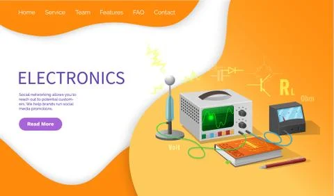 Electronics Lessons, Discipline School University 스톡 일러스트