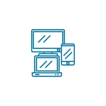 Electronics linear icon concept. Electronics line vector sign, symbol Stock Illustration