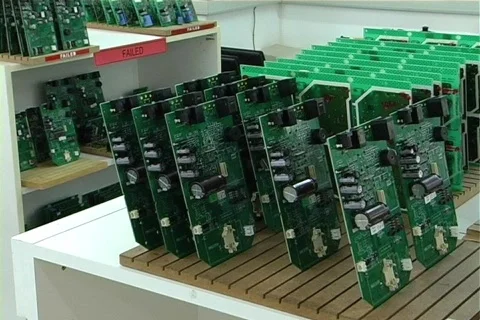 Electronics manufacturing production line Stock Footage 435255