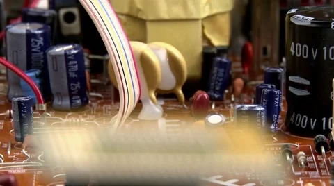 Electronics - processor side Video stock 8828492