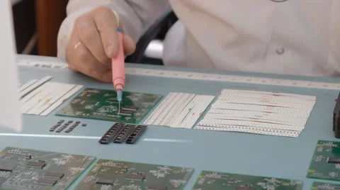 Electronics, radio components, chip Stock Footage 40538530
