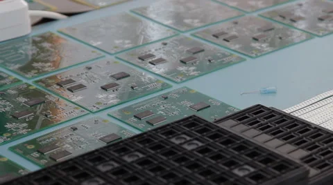 Electronics. Radio components. Printed circuit Board. Stock Footage 40538384