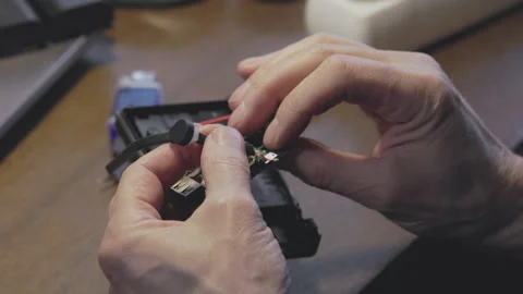 Electronics Repair InDepth Circuit Board Assembly Process for Various Devices Video stock 306060353