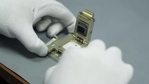 Electronics repair. Master repairs bad gadgets, smartphones. Stock Footage 73797101
