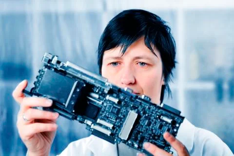 Electronics research 스톡 사진