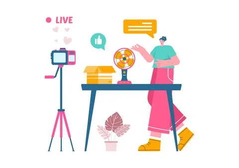 Electronics Review Vector Illustration with Customer Ratings on Quality of .. イラスト素材