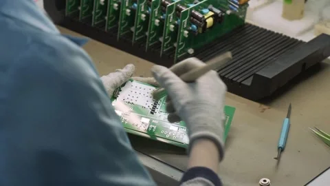 Electronics service technology. Stock Footage 332822885