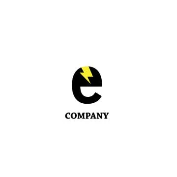 Electronics services or goods company logo Stock Illustration