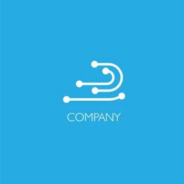 Electronics services or goods company logo Stock-Illustration