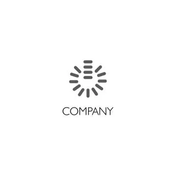 Electronics services or goods company logo Stock Illustration