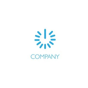 Electronics services or goods company logo Stock Illustration