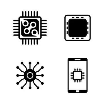 Electronics. Simple Related Vector Icons イラスト素材
