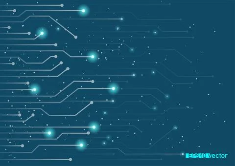 Electronics smart technology tech background Stock Illustration