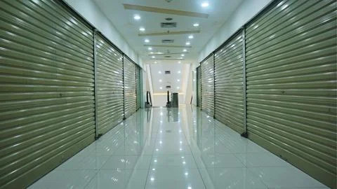 Electronics store closes Stock Photos