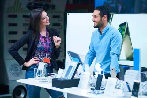 Electronics store Stock Photos