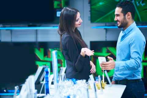 Electronics store Stock Photos