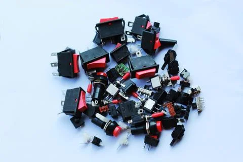 Electronics switch isolated Stock-Fotos