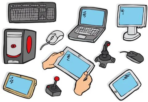 Electronics symbols Stock Illustration