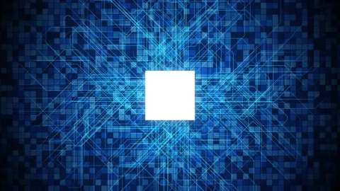 Electronics technology concept in cyberspace. Abstract background. Stock Footage 132554803