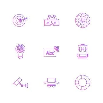 Electronics , technology , study , education , science ,eps icons set vector イラスト素材
