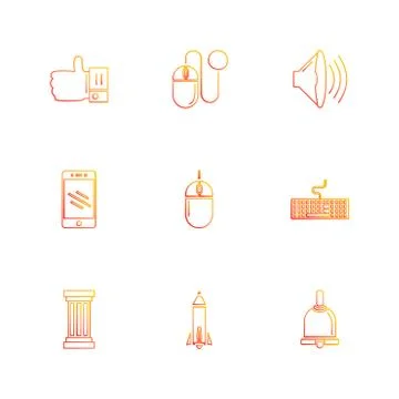 Electronics , technology , study , education , science ,eps icons set vector イラスト素材