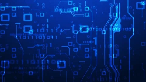 Electronics theme looping background Stock Footage 49365991