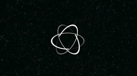 Electrons in an atom - digital animation Stock Footage 40385989