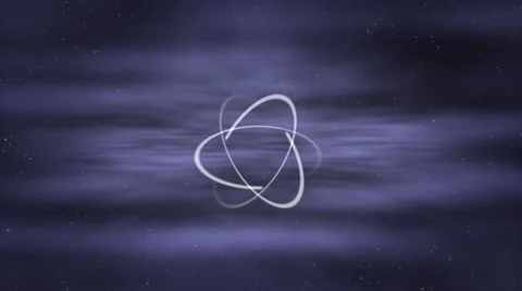 Electrons in an atom - digital animation Video stock 40386250