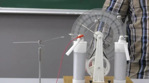 The electrons escaping from the dome. Stock Footage 264947705