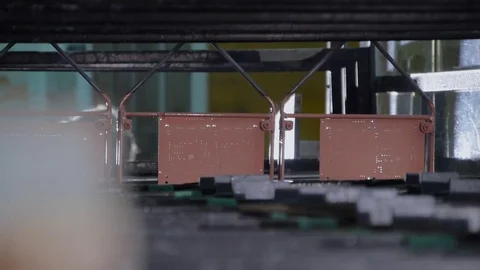 Electroplating bath in the workflow. Stock Footage 69934276