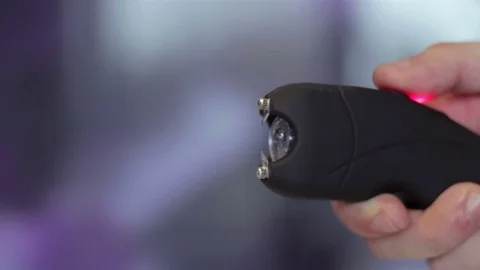 Electroshock weapon Stock Footage 75392275