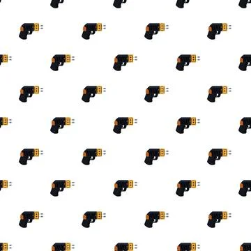 Electroshock weapon pattern representing security and self defense Stock Illustration